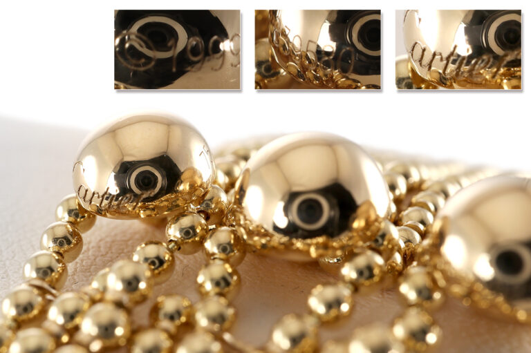 Cartier Draperie De Decollete 10-reihig 15 Brillanten 750 Gelbgold [BRORS 20958]