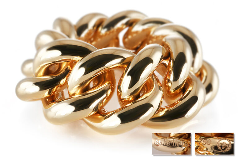 Isabelle Fa Ketten Ring 750 Gold Gr. 56[BRORS 20979]