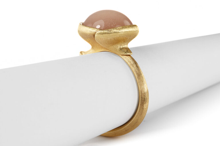 Ring Ole Lynggaard Lotus No2 Rosenquarz Gelbgold Gr 53 [BRORS 20908]