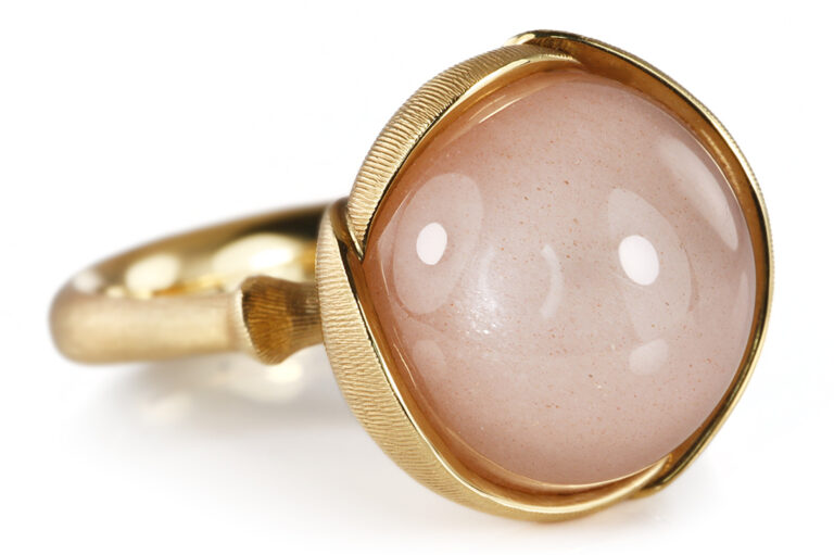 Ring Ole Lynggaard Lotus No2 Rosenquarz Gelbgold Gr 53 [BRORS 20908]