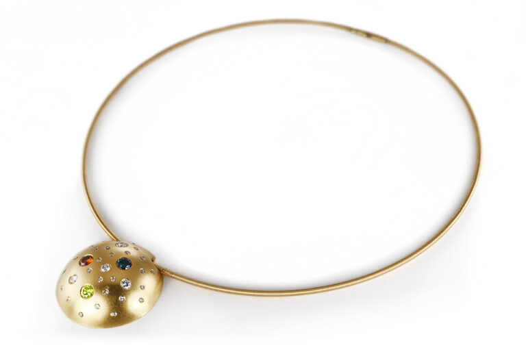 Anhänger mit Schnur 36 Diamanten ca. 2,8 ct 750 Gold IGI [BRORS 20959]