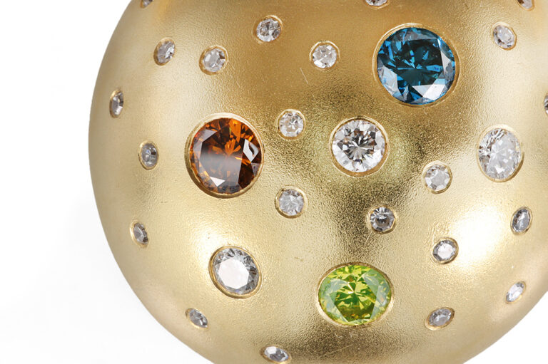 Anhänger mit Schnur 36 Diamanten ca. 2,8 ct 750 Gold IGI [BRORS 20959]