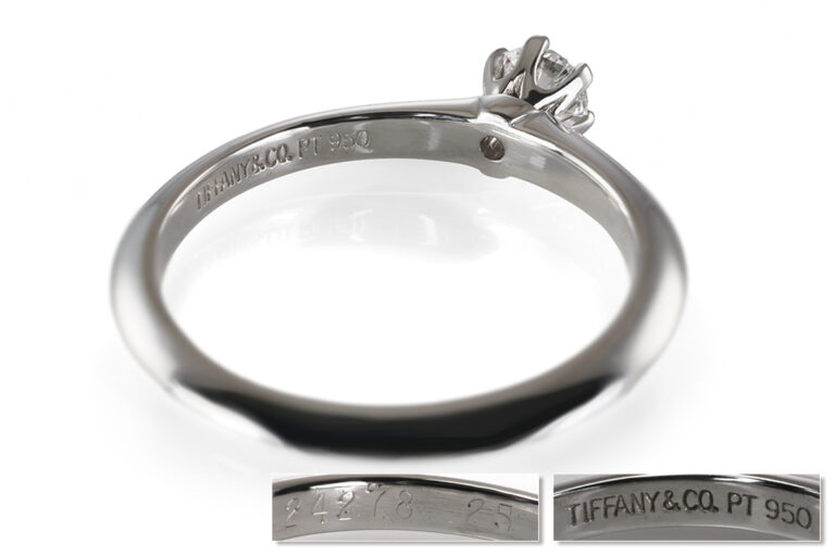 Tiffany & Co. Solitär Ring Verlobungsring River/VS Platin Gr 49 [BRORS 20985]