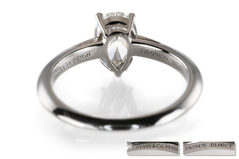 Tiffany & Co. Solitär Ring Verlobungsring TC+/VVS2 950 Gr 47 [BRORS 21000]