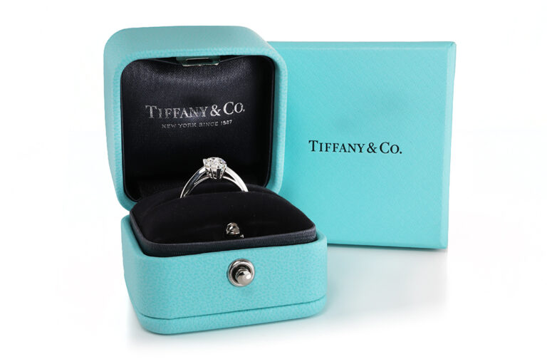 Tiffany & Co. Solitär Ring Verlobungsring TC+/VVS2 950 Gr 47 [BRORS 21000]