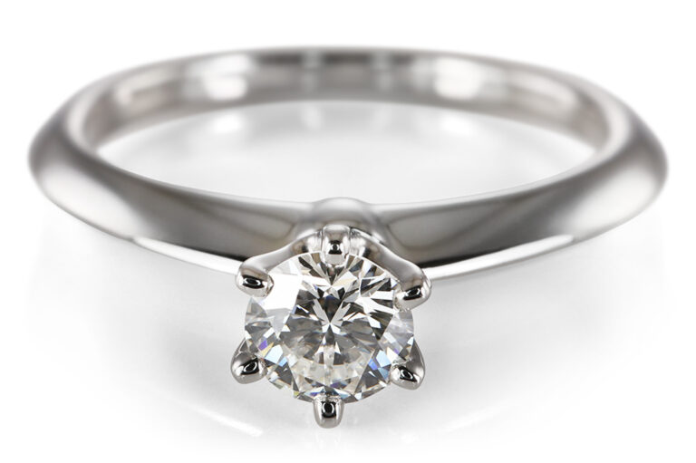Tiffany & Co. Solitär Verlobungsring 0,23 ct W/VS1 950 Pt Gr 52 [BRORS 21001]