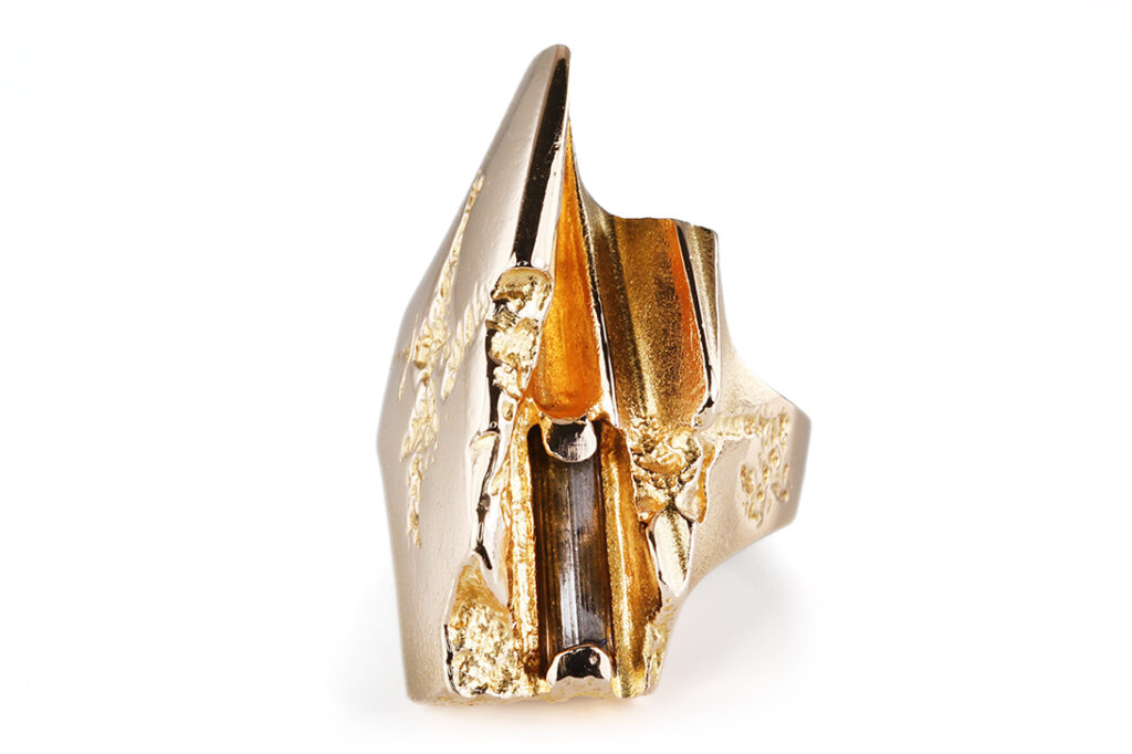 Ring Lapponia Tourmaline River Björn Weckström 585 Gold Gr 58 [BRORS 21007]