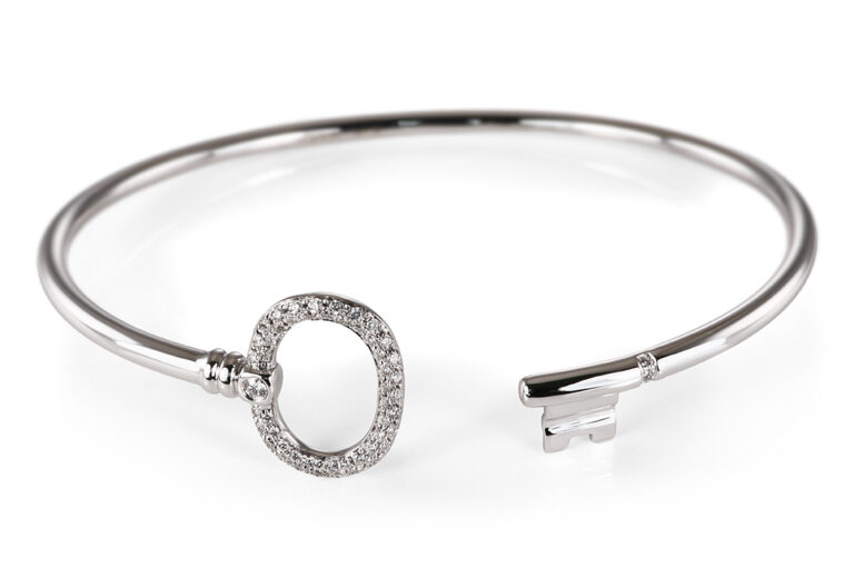 Tiffany & Co Keys Diamond Armreif 54 Brillanten ca. 0,25 ct 750 WG [BRORS 21012]