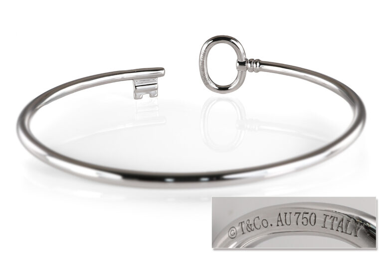 Tiffany & Co Keys Diamond Armreif 54 Brillanten ca. 0,25 ct 750 WG [BRORS 21012]