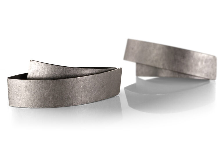 Ulla & Martin Kaufmann Ohrclipse 750 Weissgold [BRORS 21013]