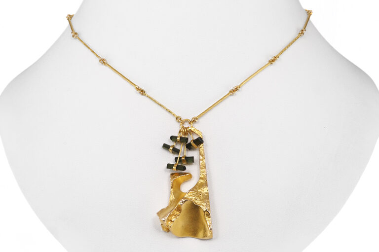 Collier Lapponia Tourmaline River Björn Weckström 585 Gelbgold [BRORS 21019]