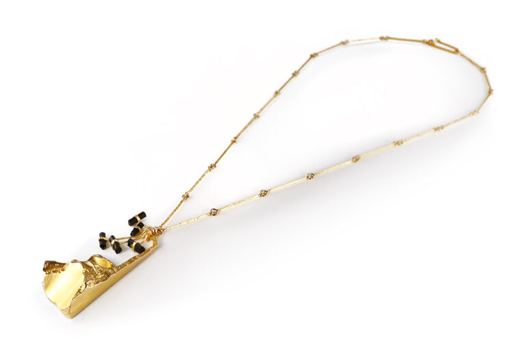 Collier Lapponia Tourmaline River Björn Weckström 585 Gelbgold [BRORS 21019]