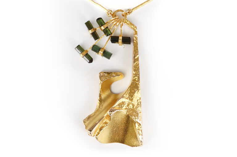 Collier Lapponia Tourmaline River Björn Weckström 585 Gelbgold [BRORS 21019]