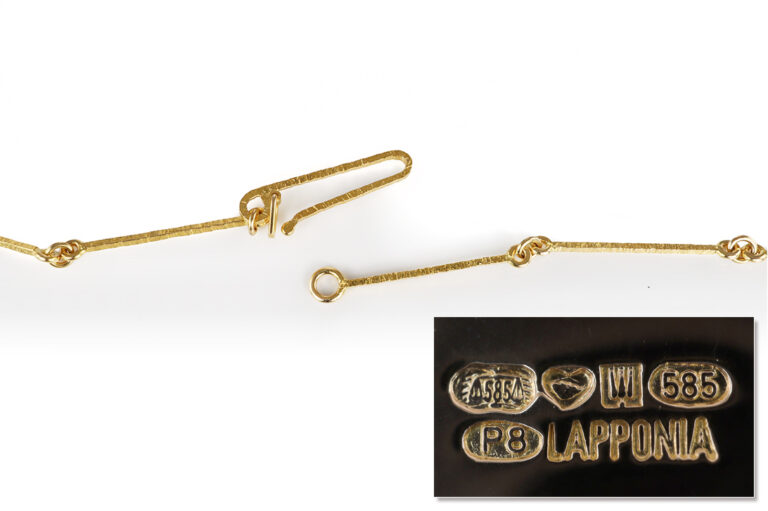 Collier Lapponia Tourmaline River Björn Weckström 585 Gelbgold [BRORS 21019]