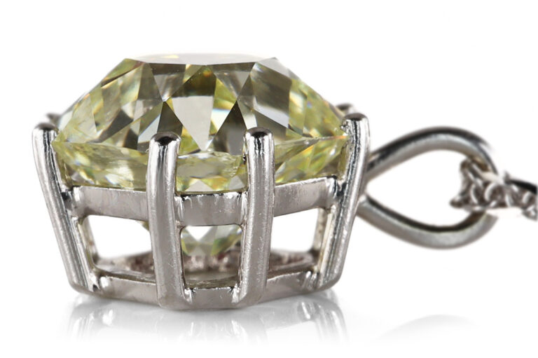 Kette Anhänger 1 Diamant ca. 2,1 ct light Yellow/ VS1 585 IGI [BRORS 21022]