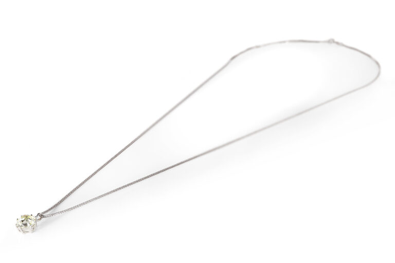 Kette Anhänger 1 Diamant ca. 2,1 ct light Yellow/ VS1 585 IGI [BRORS 21022]