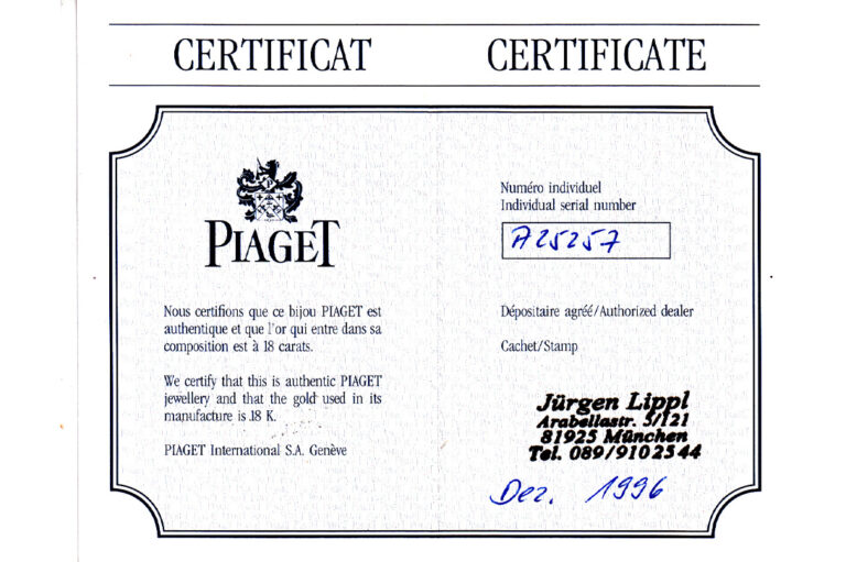 Piaget Ring Tanagra 750 Gelbgold Gr 55 [BRORS 21030]