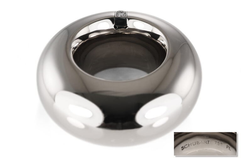 Ring Schubart 11 Brillanten ca 0,22 ct TW/VS 750 + Platin Gr 56 [BRORS 21032]