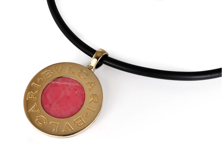 Anhänger Bvlgari Bvlgari Onyx Rhodochrosit 750 Gelbgold Stahl [BRORS 21037]