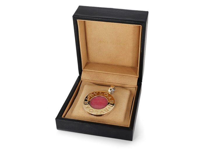 Anhänger Bvlgari Bvlgari Onyx Rhodochrosit 750 Gelbgold Stahl [BRORS 21037]