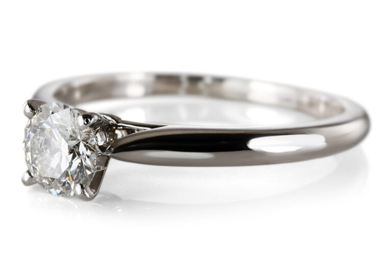 Cartier Verlobungsring 1 Brillant 0,33 ct G/VVS1 950 Platin Gr 52 [BRORS 21038]