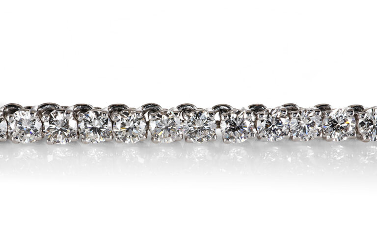 Collier 142 Brillanten ca 11,0 ct River - TW/VS - SI 750 WG IGI [BRORS 21054]