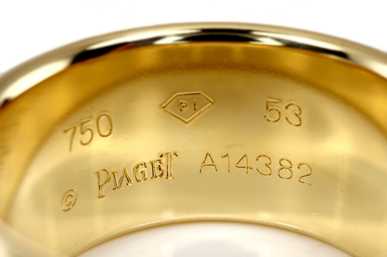 Piaget Ring Drehring Possession 2er 750 Gelbgold Weißgold Gr 53 [BRORS 21055]