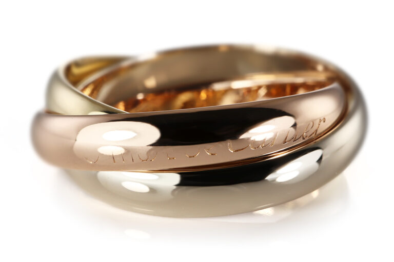 Cartier Trinity Must Ring 750 Tricolor Gold Größe 58 [BRORS 21070]