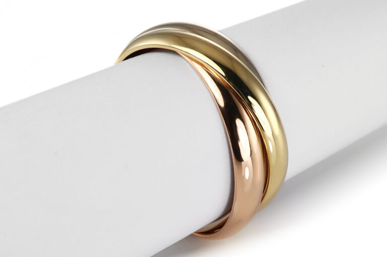 Cartier Trinity Must Ring 750 Tricolor Gold Größe 58 [BRORS 21070]